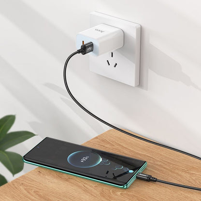 Daten- und Ladekabel USB-A - USB-C HOCO X89, 18W, 1m, Schwarz