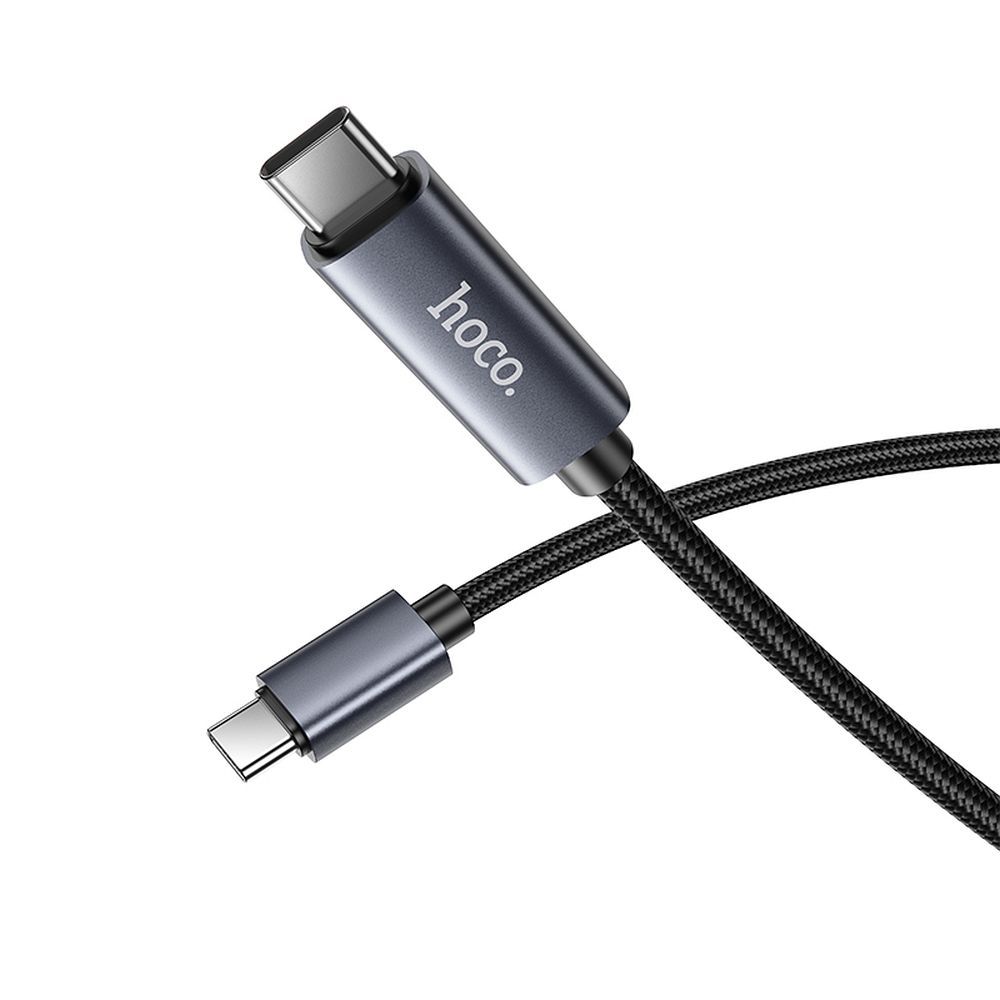 USB-C Daten- und Ladekabel - USB-C HOCO Display X112, 60W, 1m, Schwarz