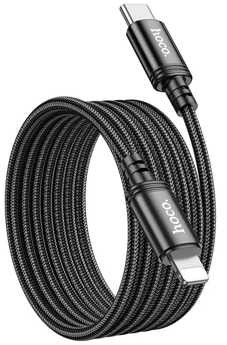 USB-C - Lightning Daten- und Ladekabel HOCO X89, 27W, 2m, Schwarz