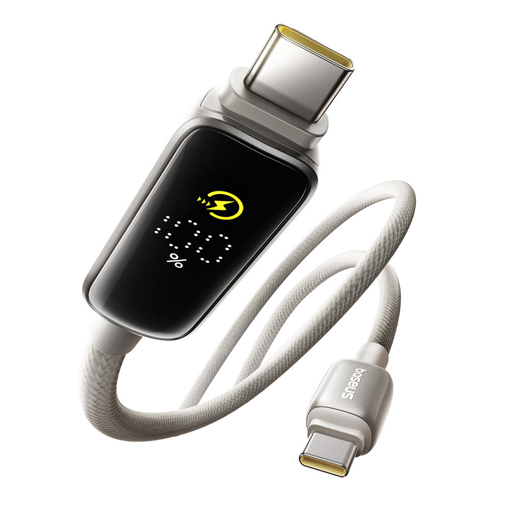 USB-C Daten- und Ladekabel - USB-C Baseus Vipow Display, 100W, 2m, Grau P10381802851-01
