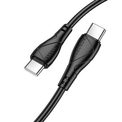 USB-C Daten- und Ladekabel - USB-C Borofone BX121 Energy, 60W, 1m, Schwarz