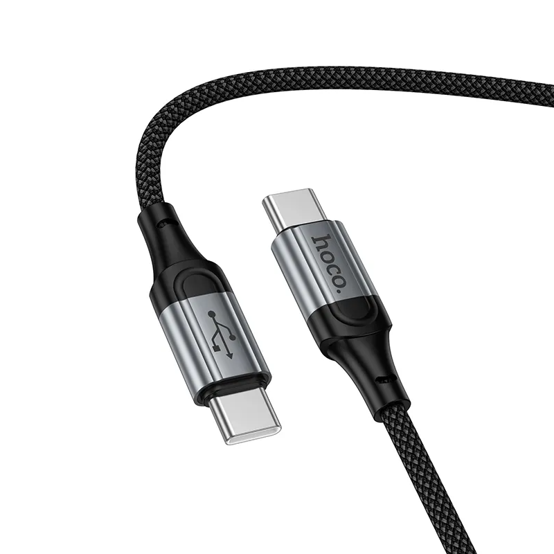USB-C Daten- und Ladekabel - USB-C HOCO X121, 60W, 1,5m, Schwarz