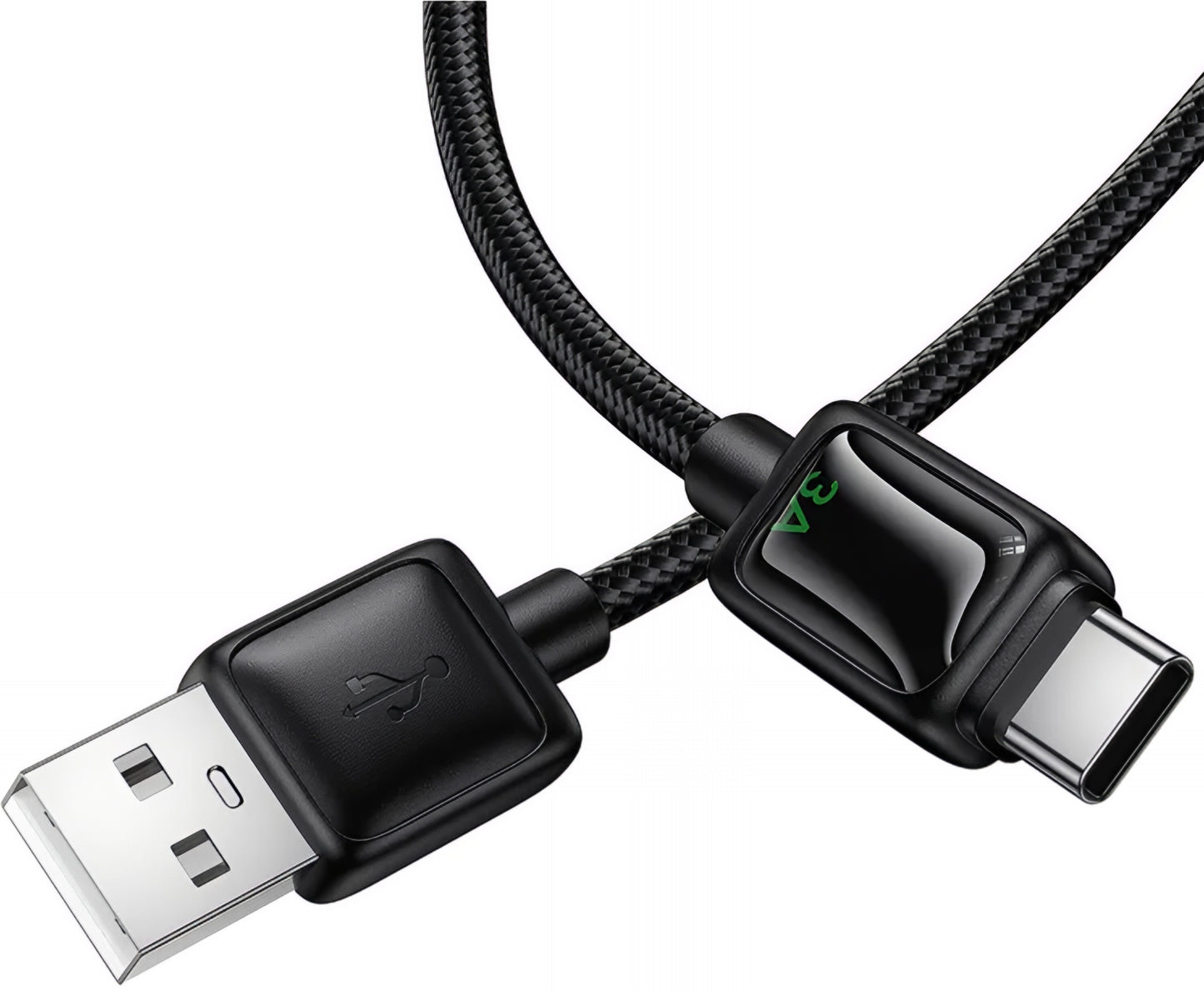 USB-A - USB-C Daten- und Ladekabel HOCO U146, 36W, 1.2m, Schwarz