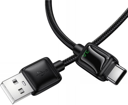 USB-A - USB-C Daten- und Ladekabel HOCO U146, 36W, 1.2m, Schwarz