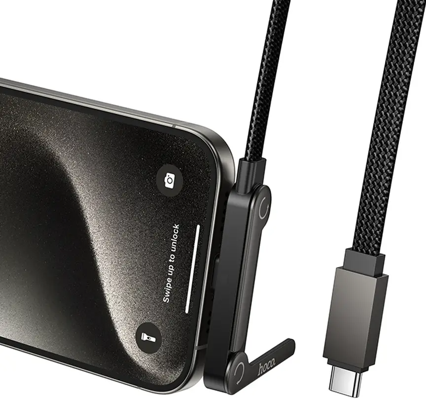 Daten- und Ladekabel USB-C - USB-C HOCO U150 Exquisite, 60W, 1,2m, Schwarz