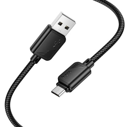 Daten- und Ladekabel USB-A - microUSB HOCO X113, 18W, 1m, Schwarz