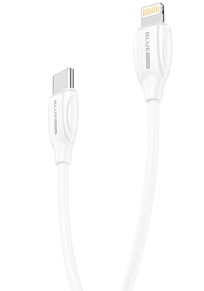 USB-C-Daten- und Ladekabel – Lightning BLUE Power B1BX19, 18 W, 1 m, Weiß