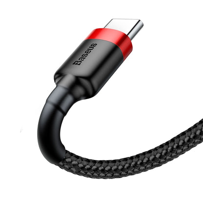 USB-A - USB-C Daten- und Ladekabel Baseus Coffee, 18 W, 0,5 m, Rot CATKLF-A91