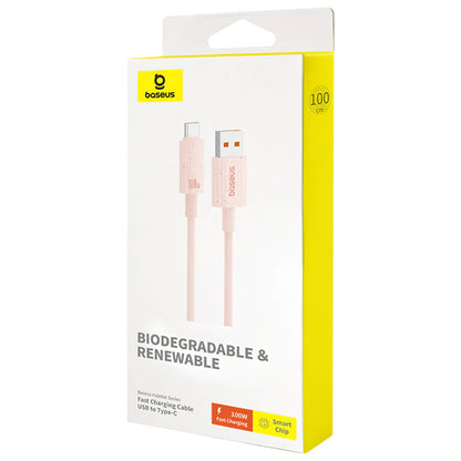 Daten- und Ladekabel USB-A - USB-C Baseus Habitat Series, 100 W, 1 m, Pink P10360203421-00