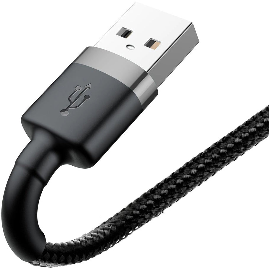 Daten- und Ladekabel USB-A – Lightning Baseus Coffee, 18 W, 0,5 m, Grau CALKLF-AG1