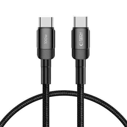 Daten- und Ladekabel USB-C – USB-C Tech-Protect Ultraboost EVO, 100 W, 0,25 m, Schwarz