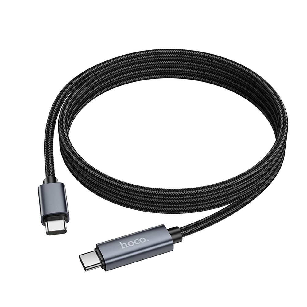 USB-C Daten- und Ladekabel - USB-C HOCO Display X112, 60W, 1m, Schwarz