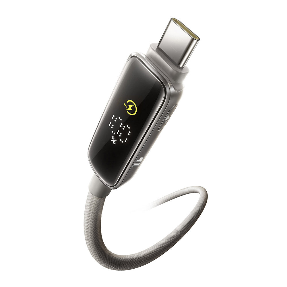 USB-C Daten- und Ladekabel - USB-C Baseus Vipow Display, 100W, 2m, Grau P10381802851-01