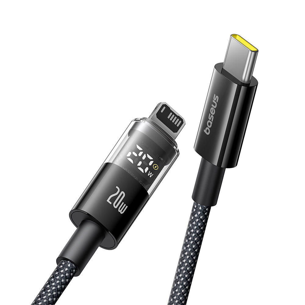 USB-C to Lightning Data and Charging Cable Baseus Display 2, 20W, 2m, Black P10382703121-01