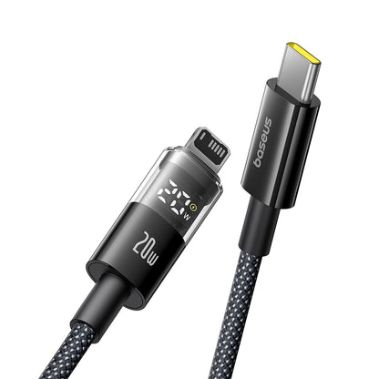 USB-C to Lightning Data and Charging Cable Baseus Display 2, 20W, 2m, Black P10382703121-01