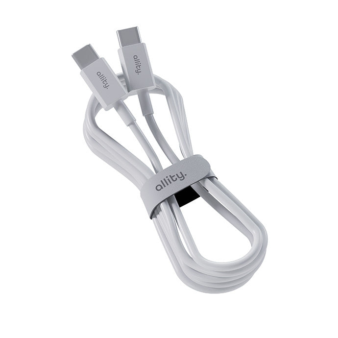 USB-C Data and Charging Cable - USB-C Allity. AUC-03, 100W, 1m, White