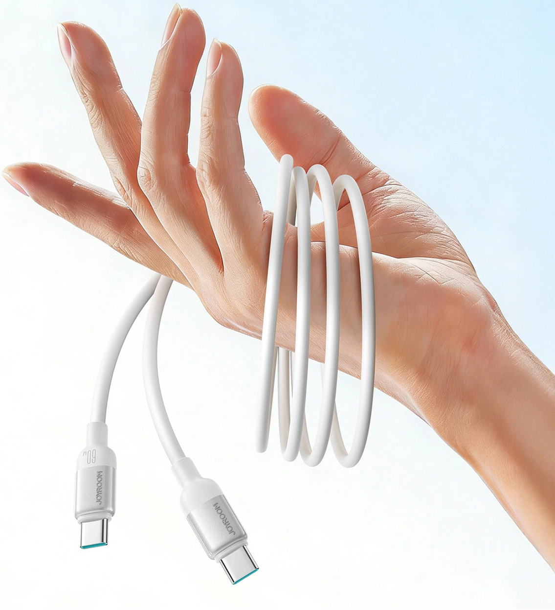USB-C Data and Charging Cable - USB-C Joyroom S-A62 Lively, 60W, 1.2m, White