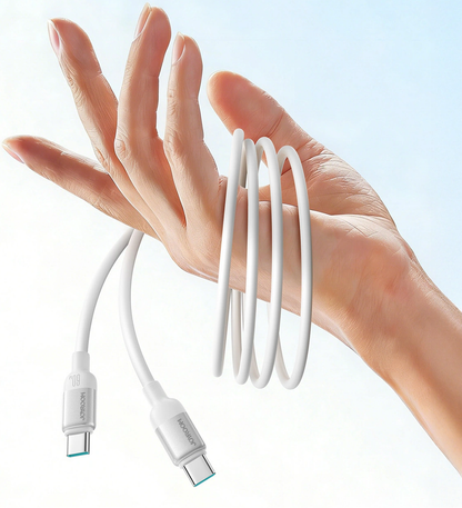 USB-C Data and Charging Cable - USB-C Joyroom S-A62 Lively, 60W, 1.2m, White