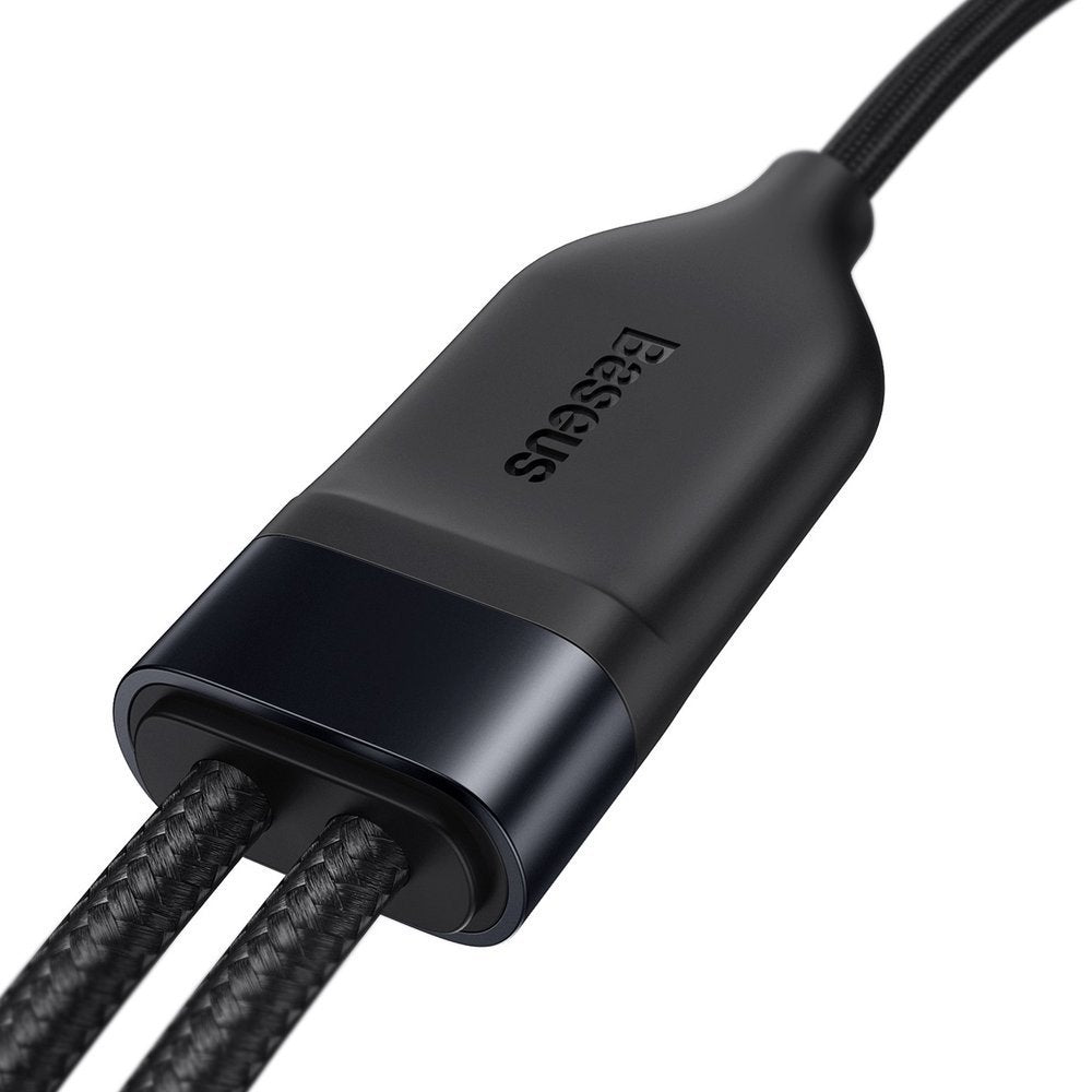 USB-C - Lightning / USB-C Baseus Flash Series 2in1 Daten- und Ladekabel, 100W, 1,2m, Schwarz CA1T2-F01