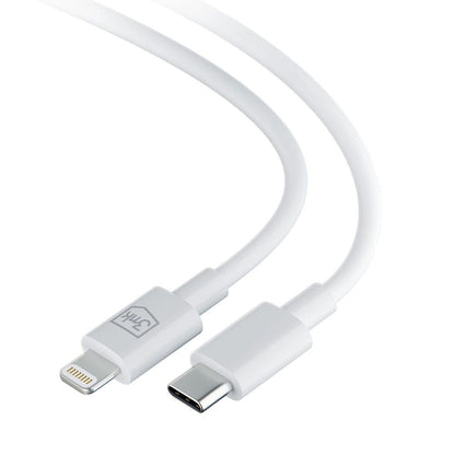 Daten- und Ladekabel USB-C – Lightning 3MK Hyper, 20 W, 1,2 m, Weiß