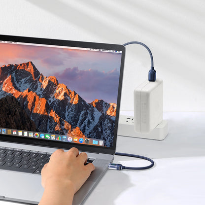 USB-C Daten- und Ladekabel - USB-C Joyroom A4 Display, 100W, 1,2m, Blau