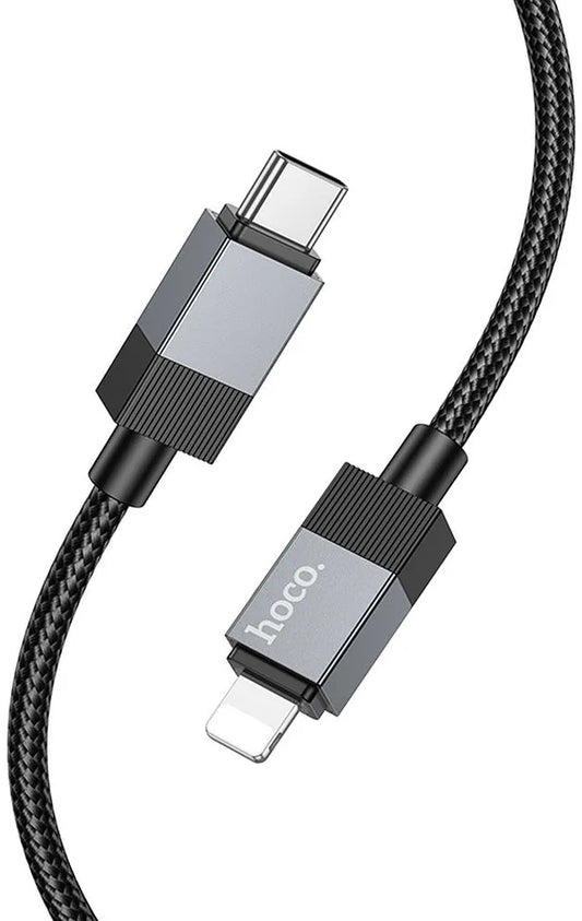 Daten- und Ladekabel USB-C - Lightning HOCO X110, 27W, 1m, Schwarz