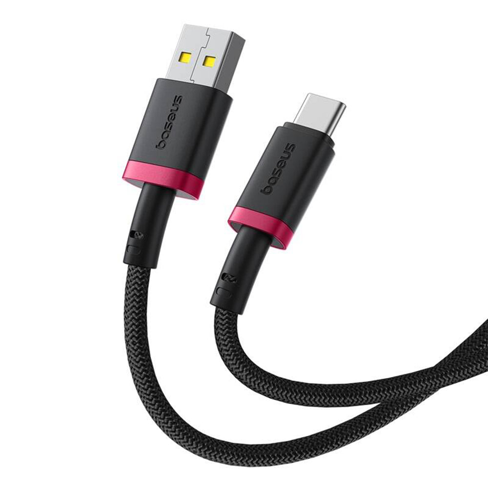 USB-A to USB-C Data and Charging Cable Baseus Dura Series, 60W, 2m, Red P10377802U01-03