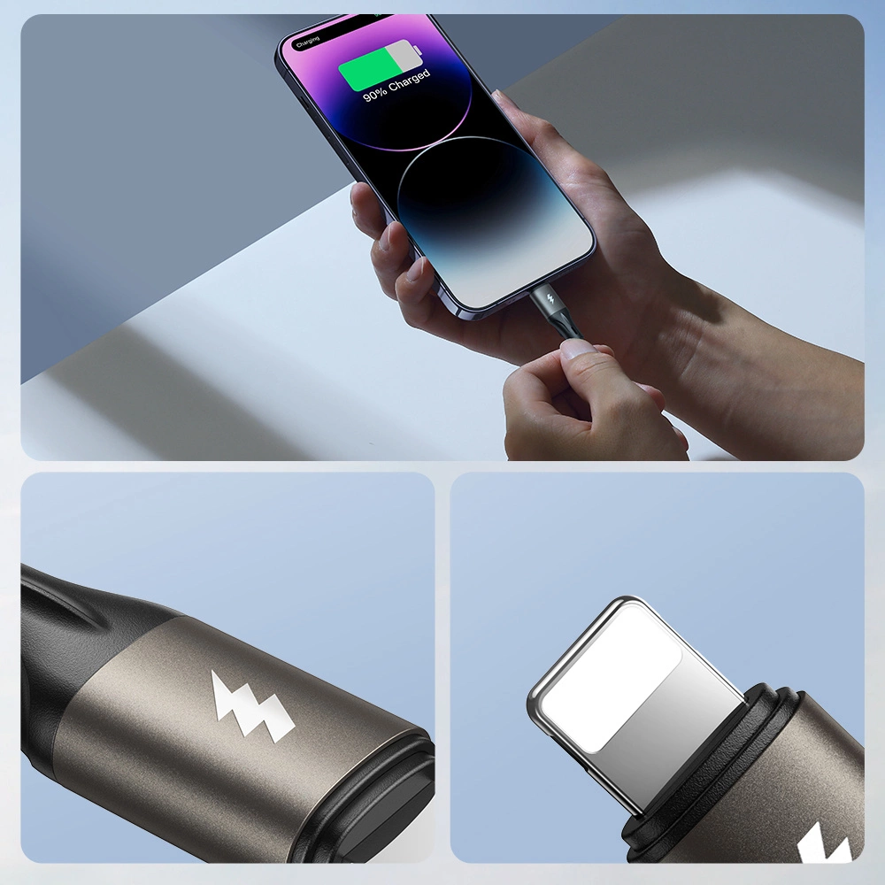 Daten- und Ladekabel USB-A - USB-C Joyroom S-A25 Light-Speed, 100W, 1.2m, Schwarz
