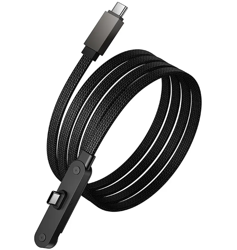 Daten- und Ladekabel USB-C - USB-C HOCO U150 Exquisite, 60W, 1,2m, Schwarz