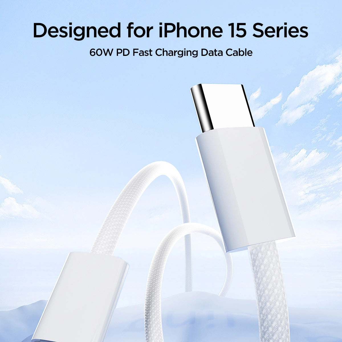 USB-C Daten- und Ladekabel - USB-C Joyroom S-A45, 60W, 1m, Weiß 