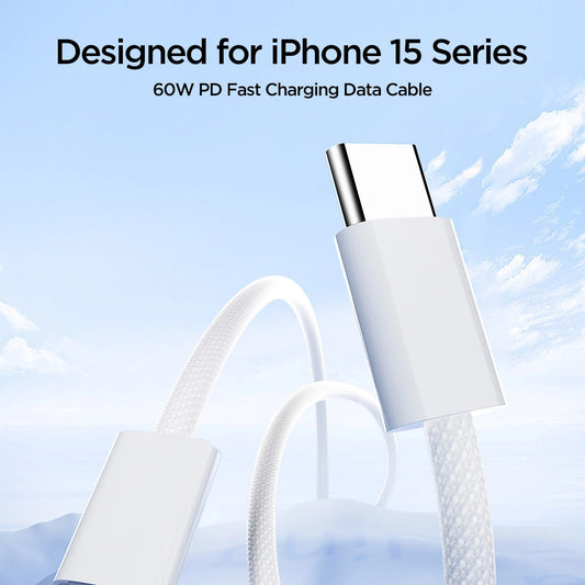 USB-C Daten- und Ladekabel - USB-C Joyroom S-A45, 60W, 1m, Weiß 