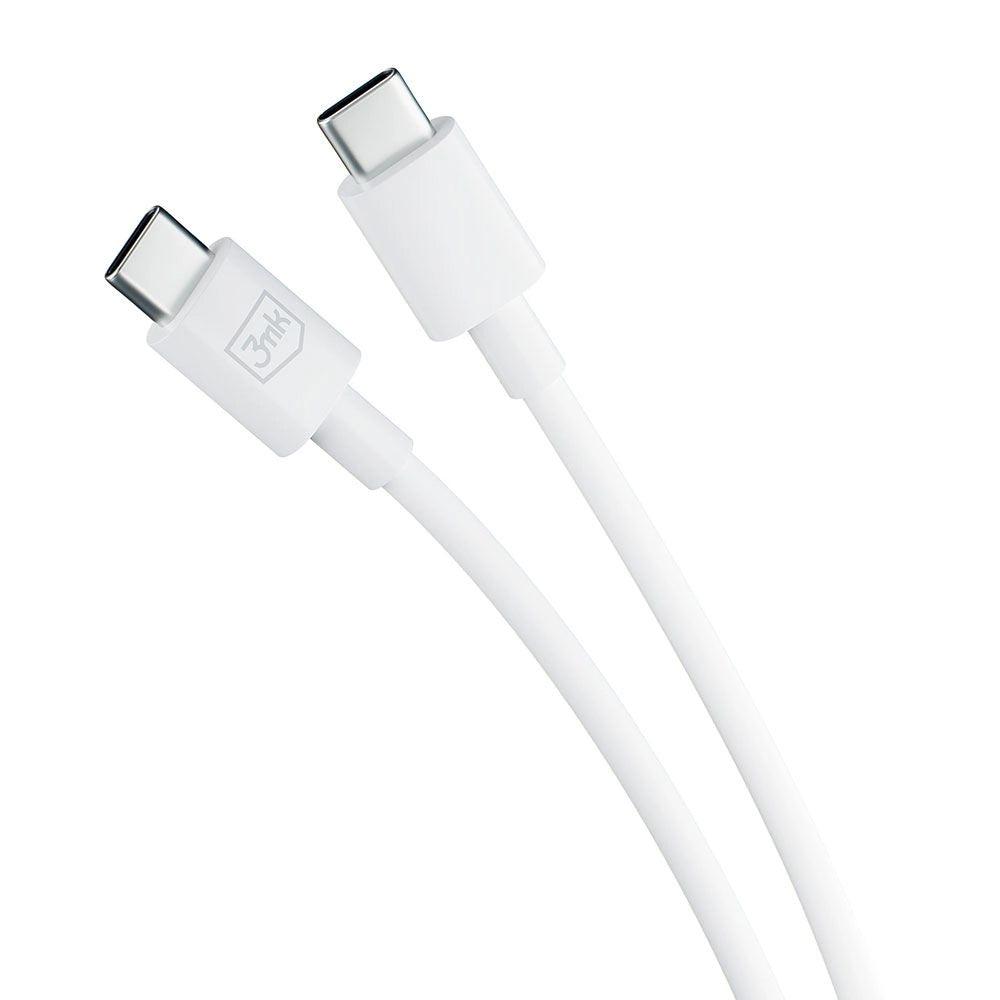 Daten- und Ladekabel USB-C - USB-C 3MK Hyper, 100 W, 1,2 m, Weiß