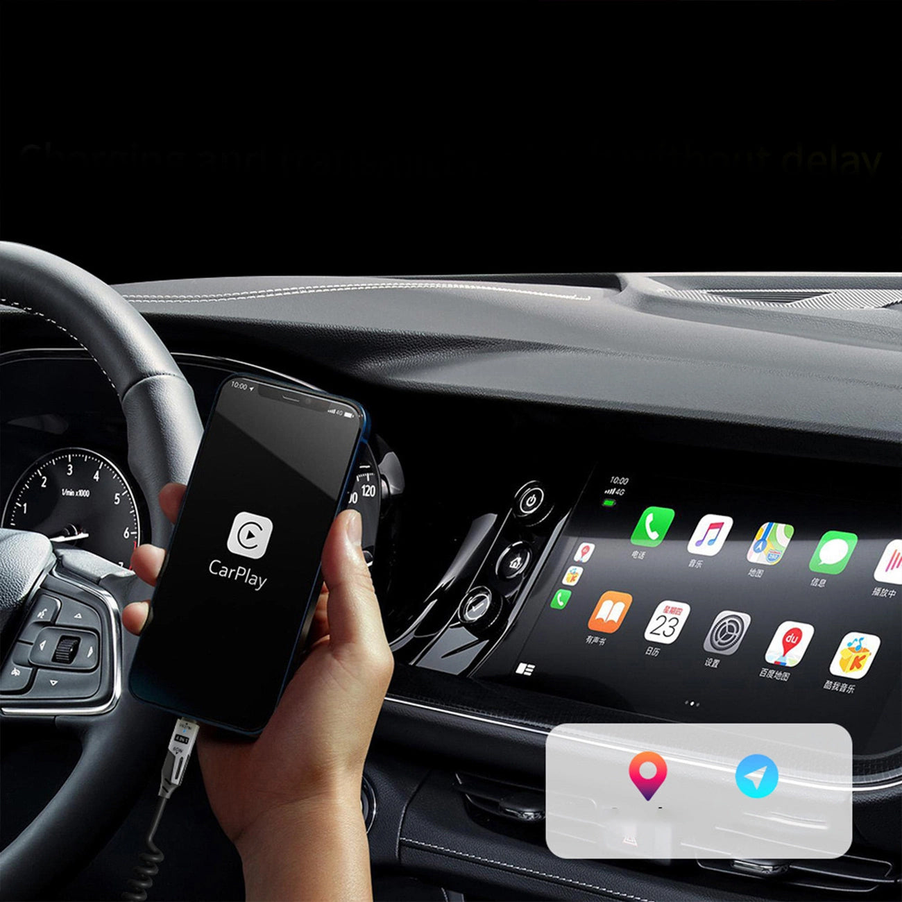 Daten- und Ladekabel USB-A / USB-C - Lightning / USB-C Dudao L20 Pro, 65W, 1.5m, Schwarz