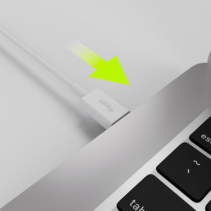 USB-C to USB-C Data and Charging Cable - Allity. AUC-03, 100W, 2m, White