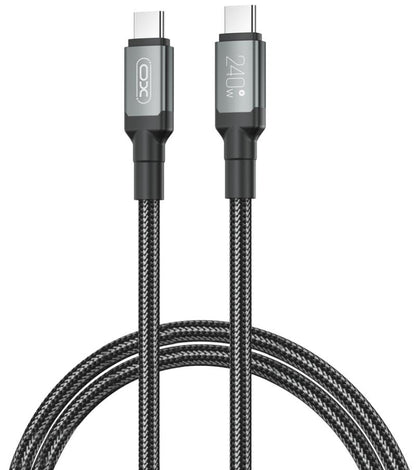 USB-C Daten- und Ladekabel - USB-C XO Design NB-Q264A, 240W, 1m, Schwarz