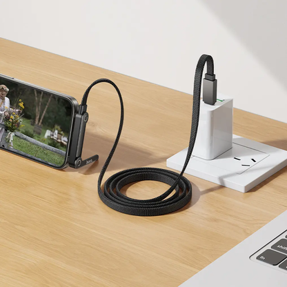 Daten- und Ladekabel USB-C - USB-C HOCO U150 Exquisite, 60W, 1,2m, Schwarz