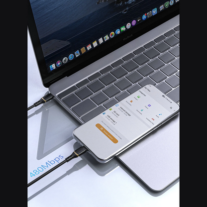 Daten- und Ladekabel USB-C - USB-C Dudao L25C, 30W, 1m, Weiß