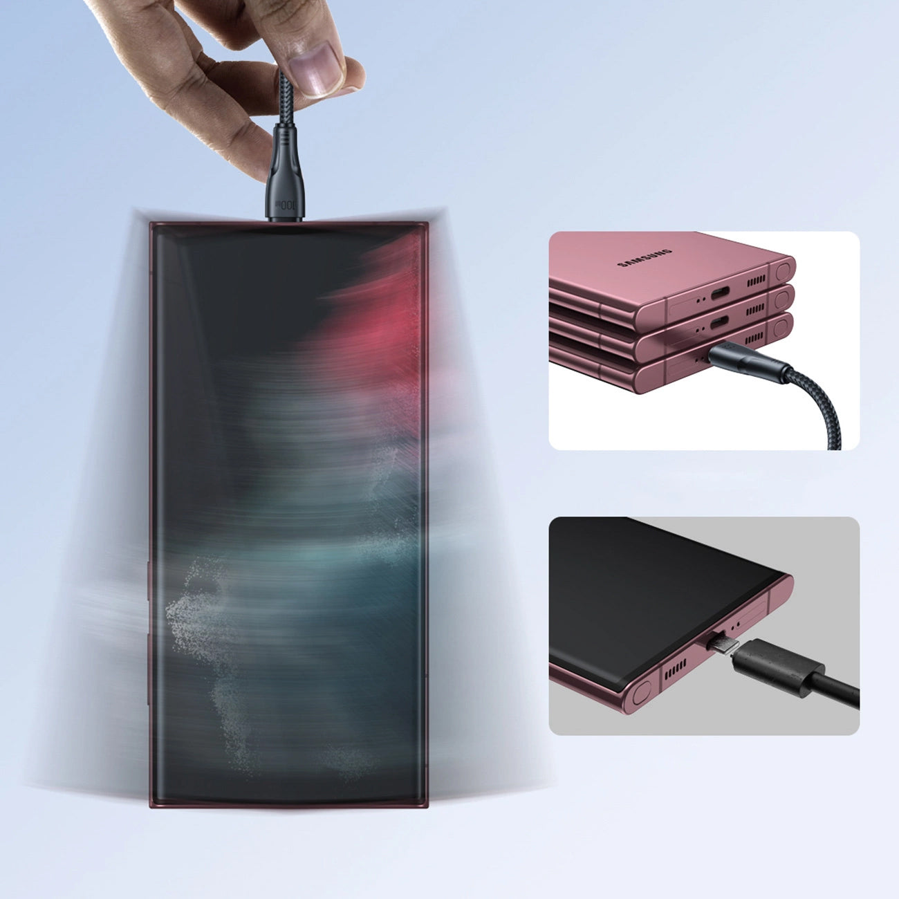 USB-C Daten- und Ladekabel - USB-C Joyroom S-A11, 60W, 0,25m, Schwarz