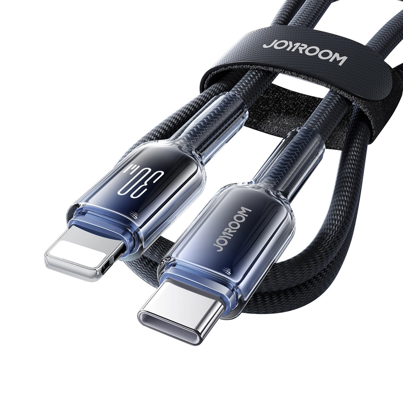 Daten- und Ladekabel USB-C - Lightning Joyroom S-A42, 30W, 1,2m, Schwarz