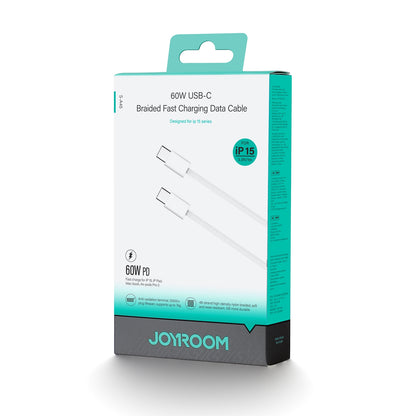 USB-C Daten- und Ladekabel - USB-C Joyroom S-A45, 60W, 1m, Weiß 