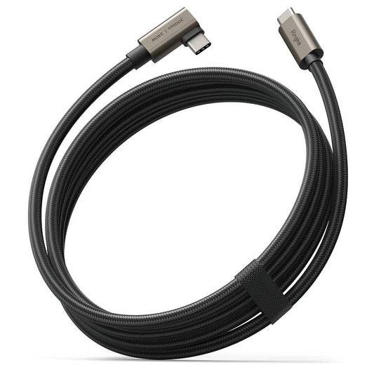 USB-C Data and Charging Cable - USB-C Ringke 2X2 Angled, 240W, 2m, Black