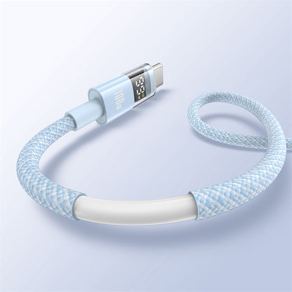 USB-A - USB-C Daten- und Ladekabel Baseus Display 2, 100W, 1m, Blau P10382701311-00