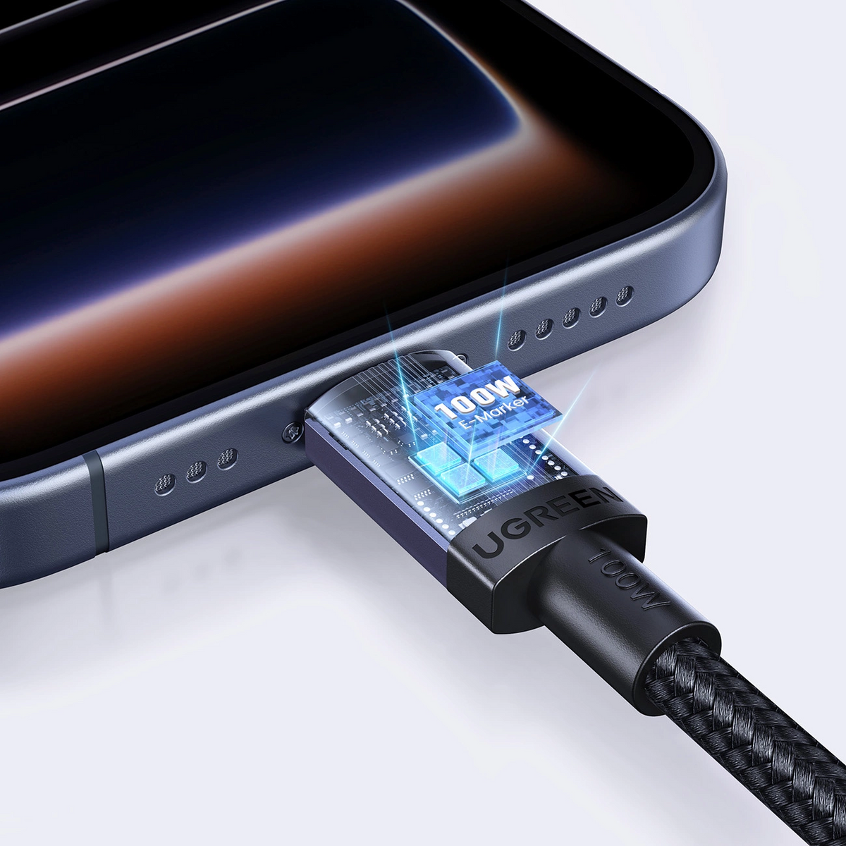 Daten- und Ladekabel USB-C - USB-C UGREEN, 100W, 3m, Schwarz