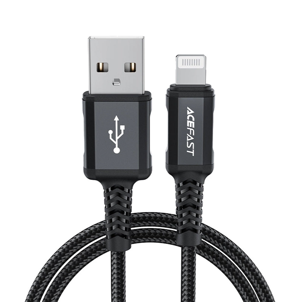 Daten- und Ladekabel USB-A - Lightning Acefast C4-02, 18W, 1,8m, Schwarz