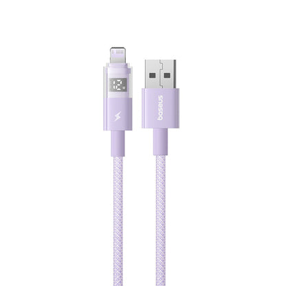 Daten- und Ladekabel USB-A - Lightning Baseus Display 2, 12W, 1m, Lila P10382700511-00