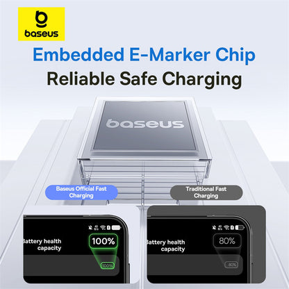 Daten- und Ladekabel USB-A - Lightning Baseus Display 2, 12W, 1m, Lila P10382700511-00