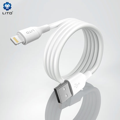 Daten- und Ladekabel USB-A - Lightning Lito LD06L, 18W, 1m, Weiß
