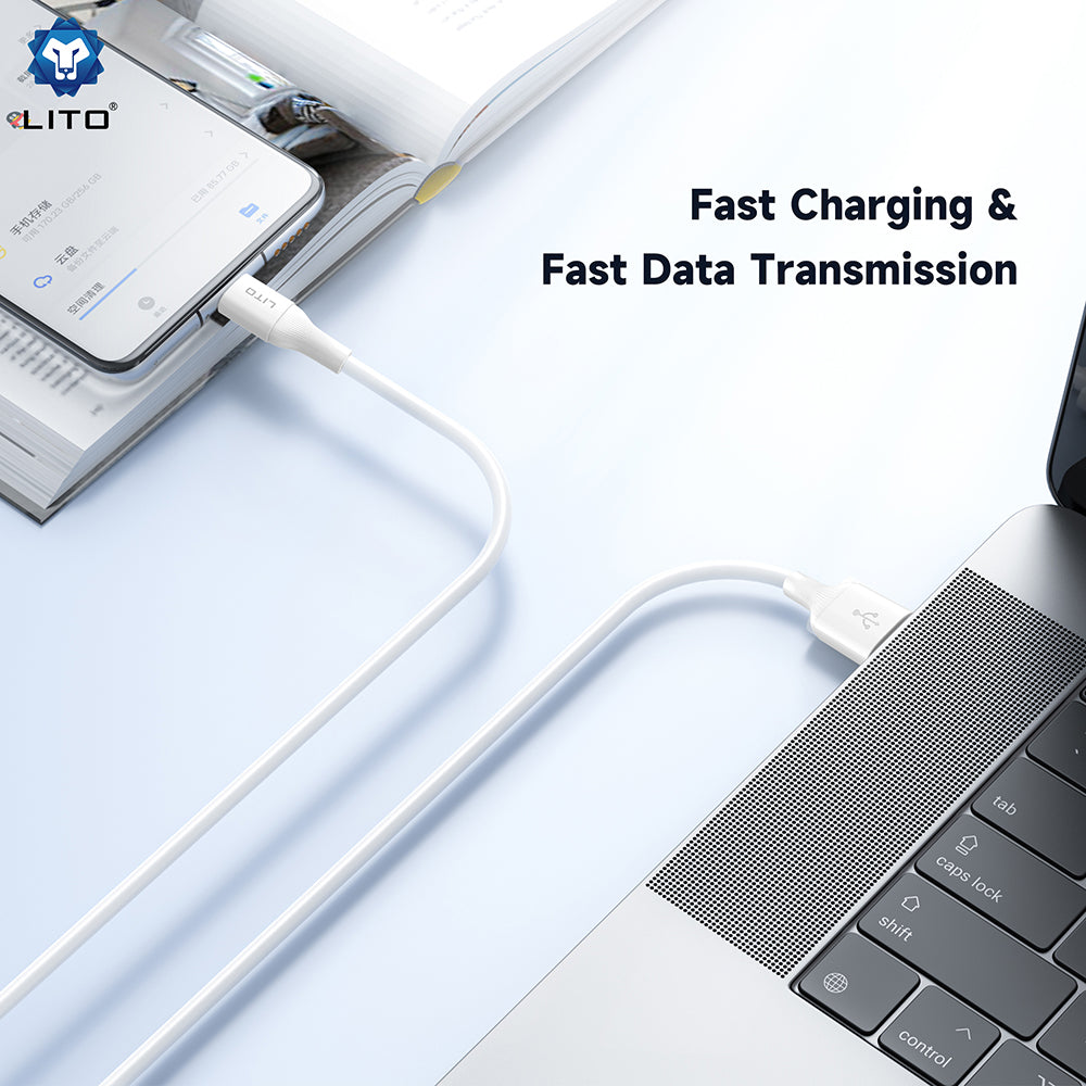 Daten- und Ladekabel USB-A - Lightning Lito LD06L, 18W, 1m, Weiß