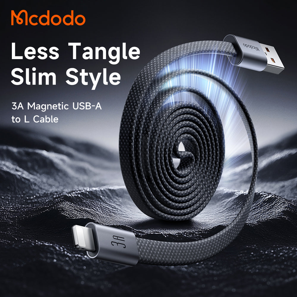 Daten- und Ladekabel USB-A - Lightning McDodo CA-1160, 18W, 1m, Schwarz