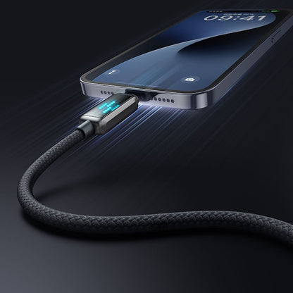 Daten- und Ladekabel USB-A - Lightning McDodo CA-5250 Display, 18W, 1.2m, Schwarz